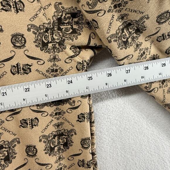 Vintage South Pole Hoodie Men's XL Brown Zip Sweatshirt All Over Y2k Pinkman - Picture 3 of 7